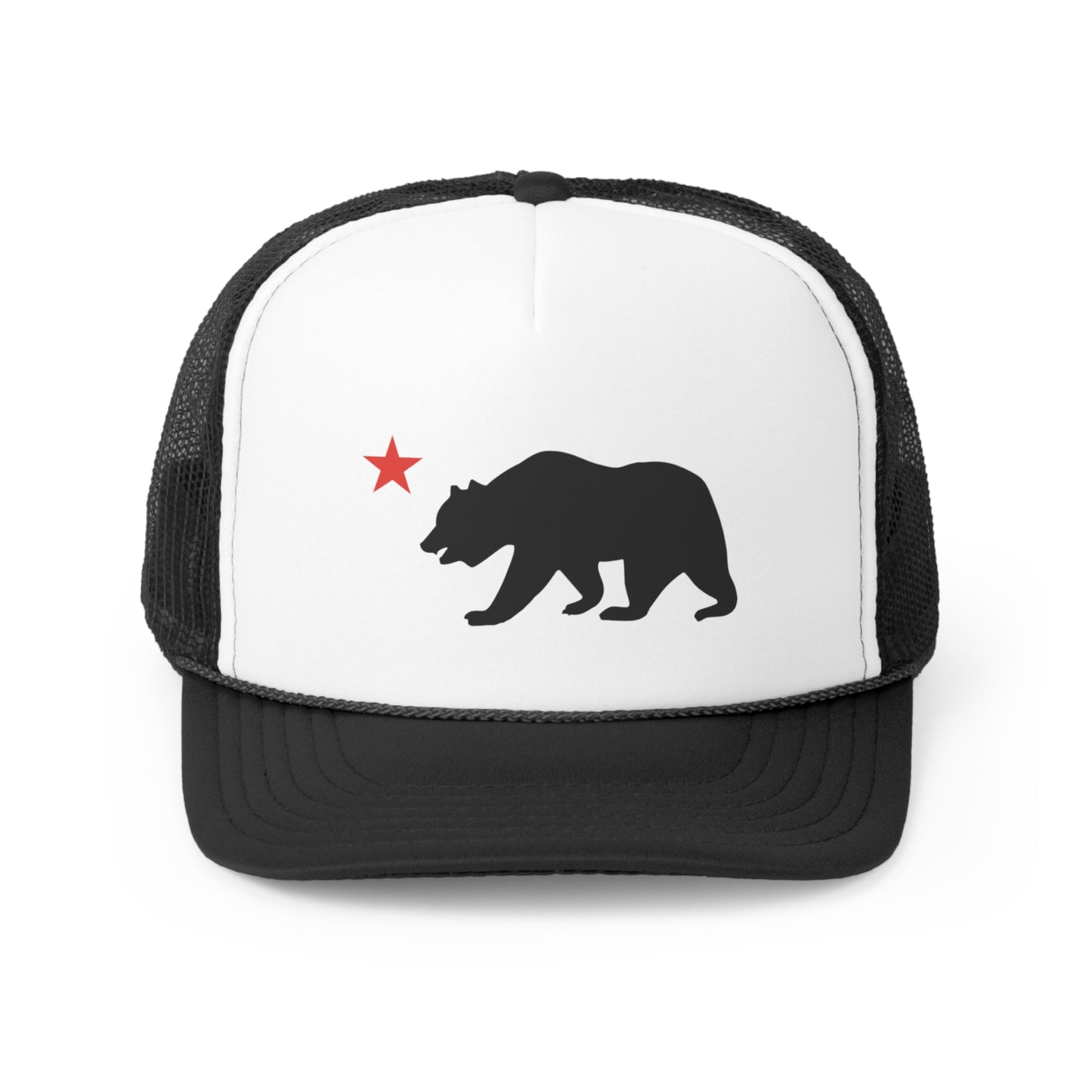 Cali Bear Red Star Trucker Caps