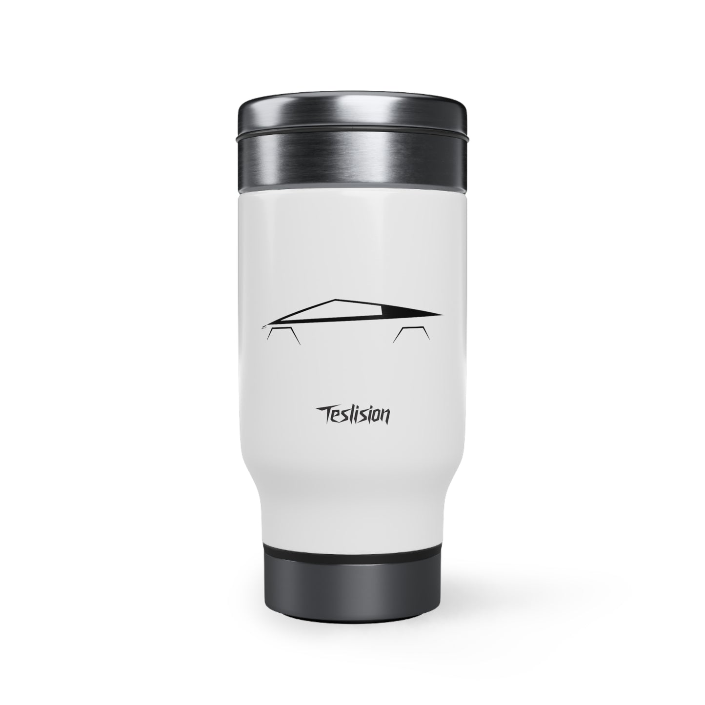 Cyber T Stainless Steel Travel Mug with Handle, 14oz