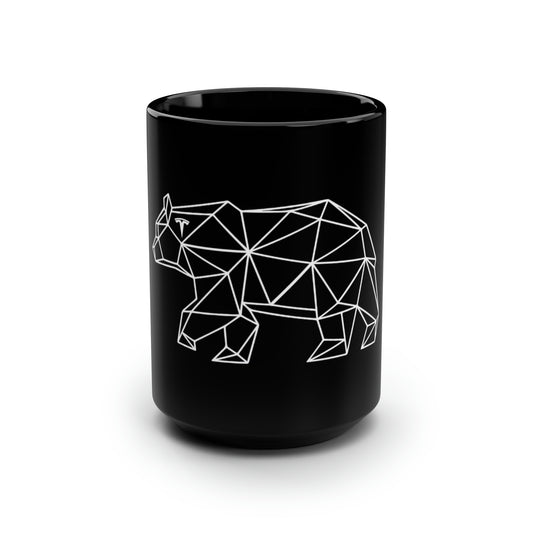 Bear Black Mug, 15oz