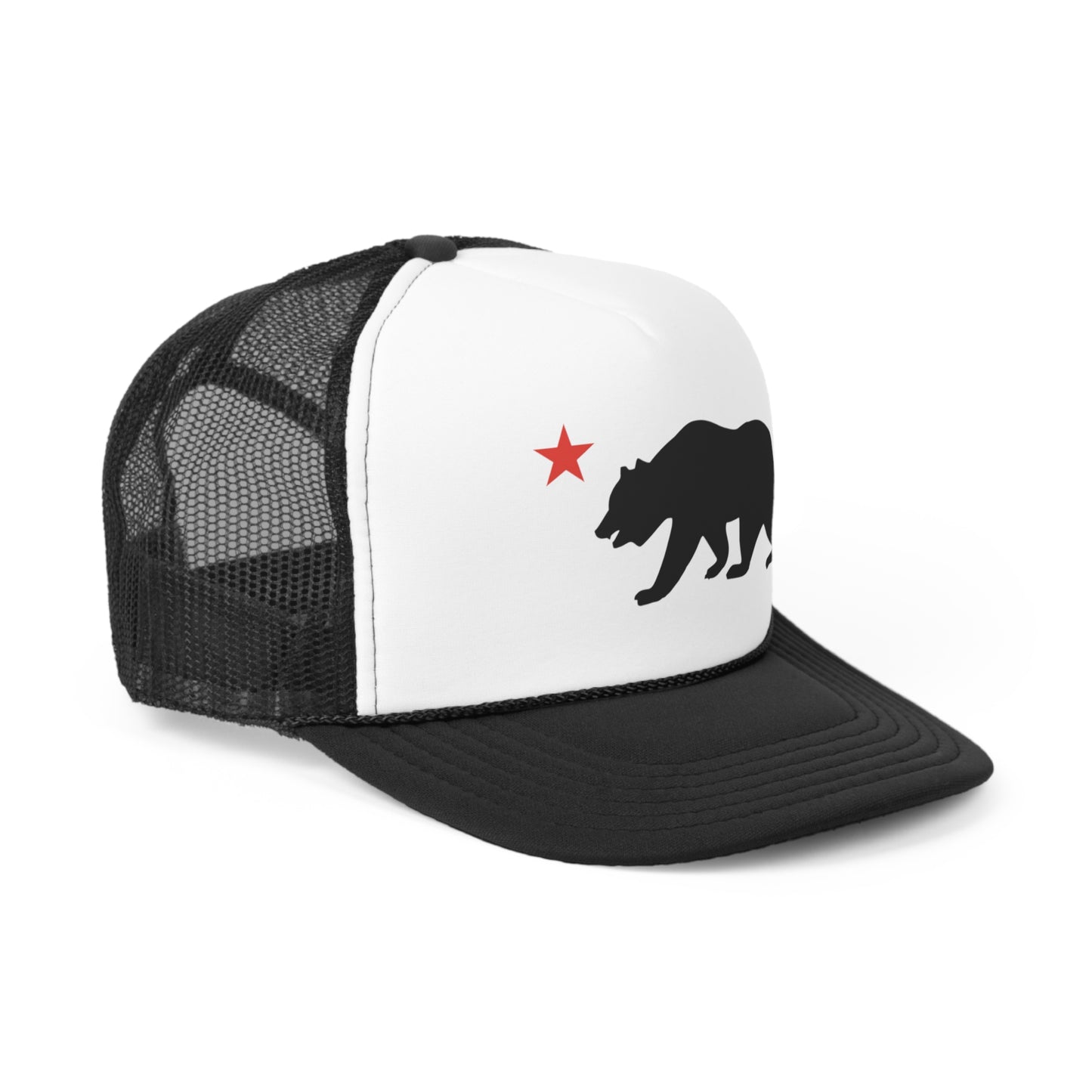 Cali Bear Red Star Trucker Caps