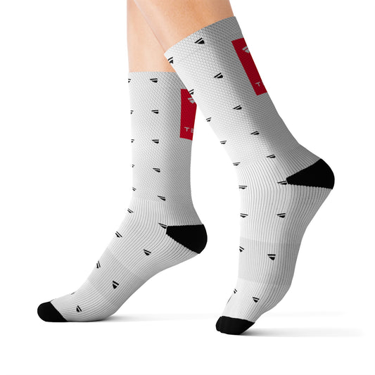 T Logo Sublimation Socks