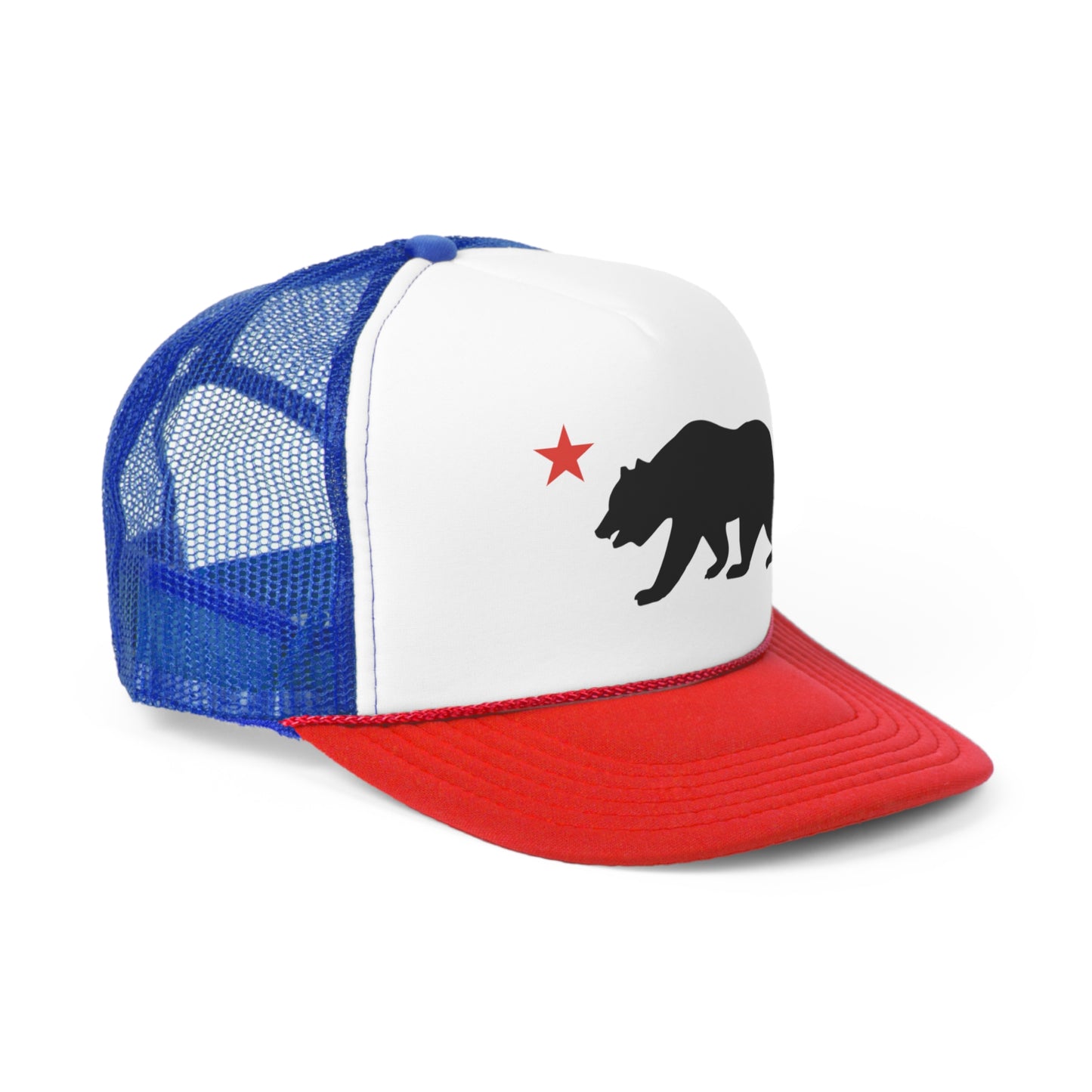 Cali Bear Red Star Trucker Caps