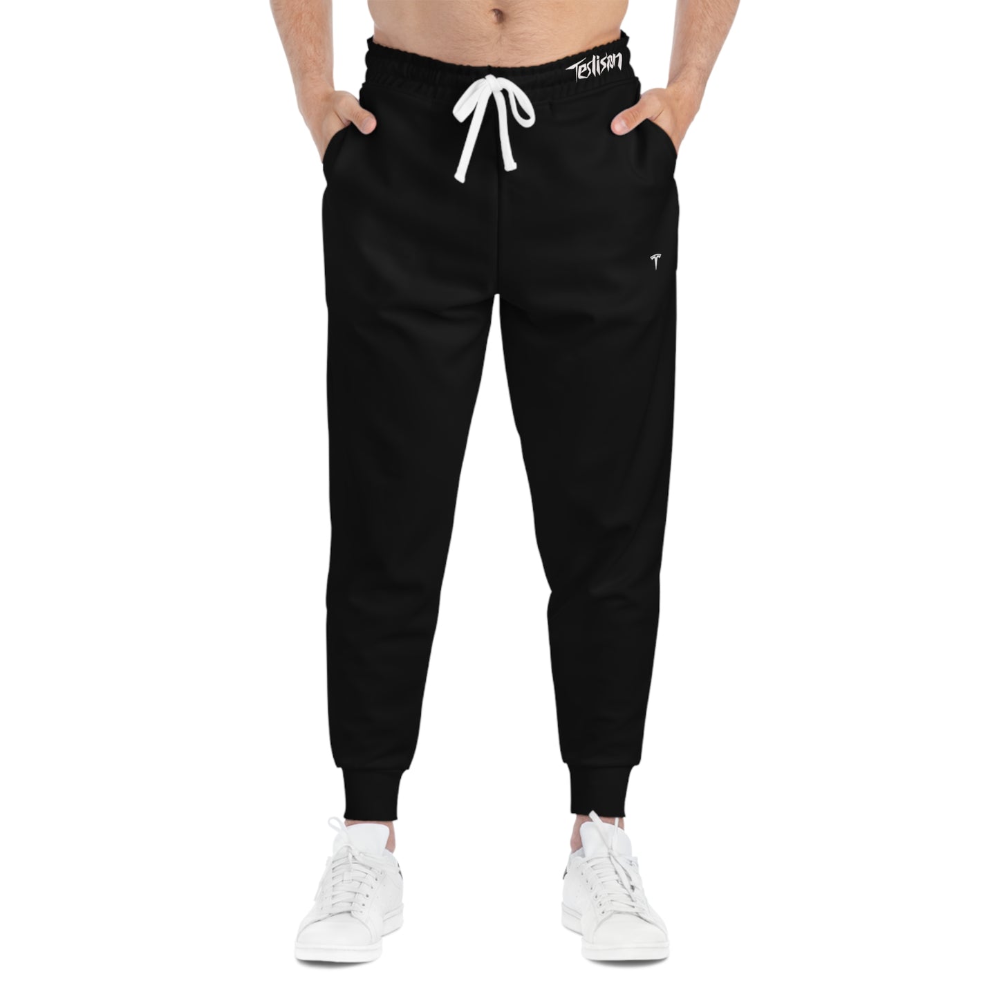 T Logo Black Athletic Joggers (AOP)