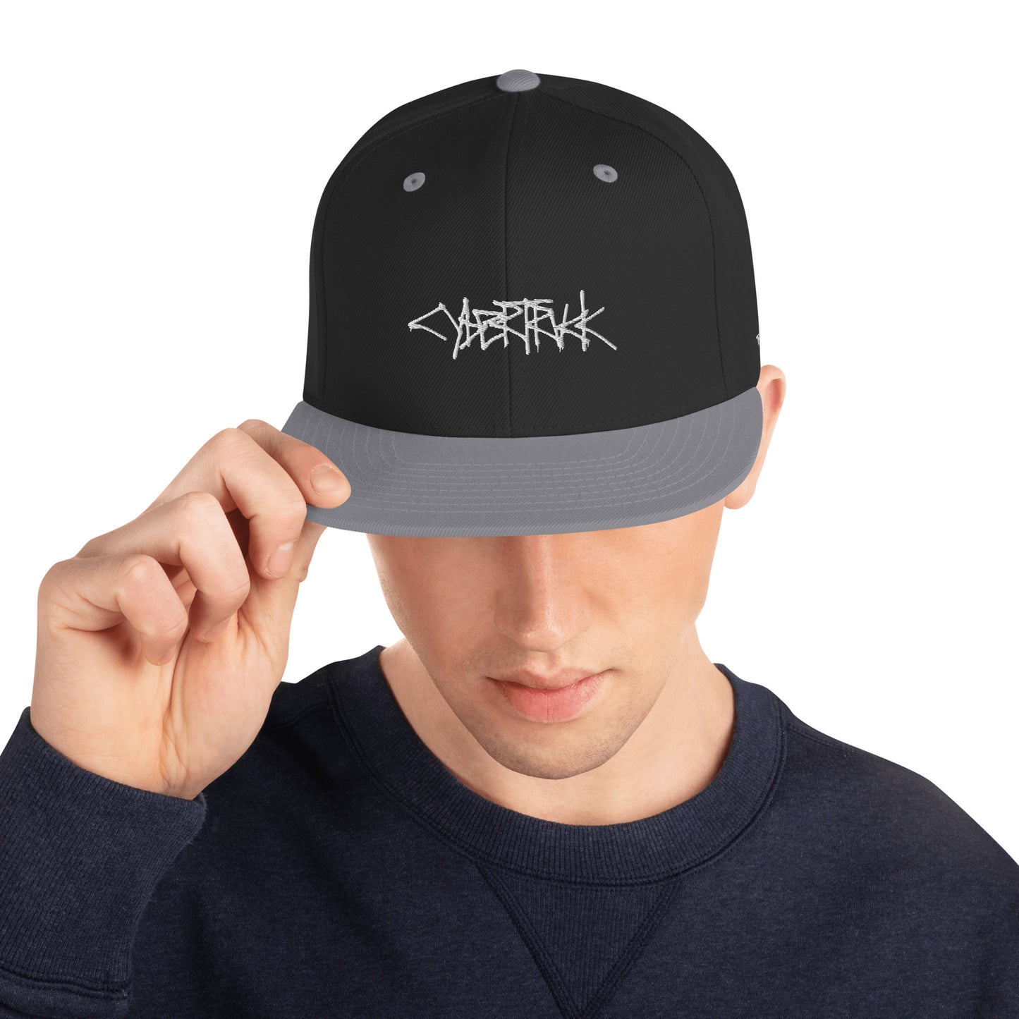 Cyber T Font Snapback Hat