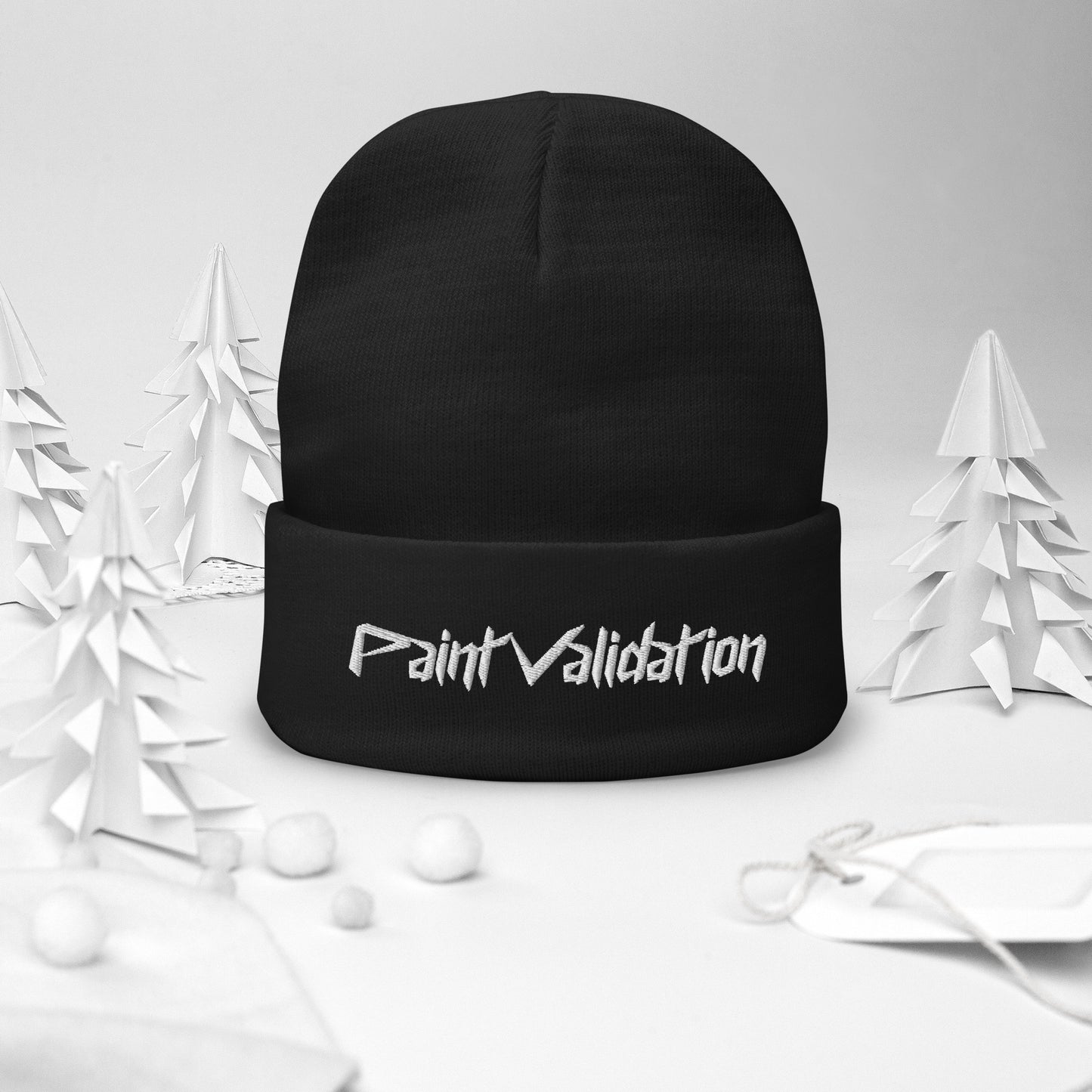 Paint Validation Embroidered Beanie