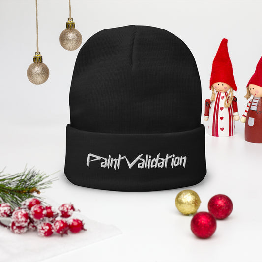 Paint Validation Embroidered Beanie