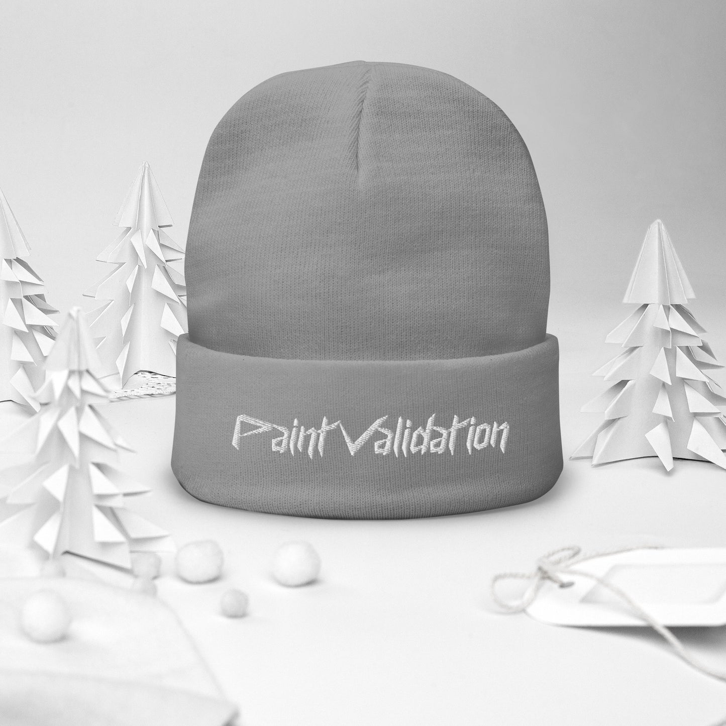 Paint Validation Embroidered Beanie