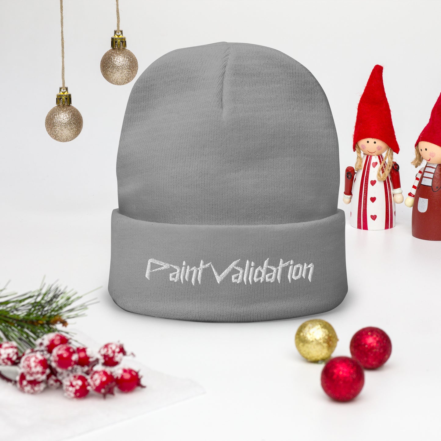 Paint Validation Embroidered Beanie